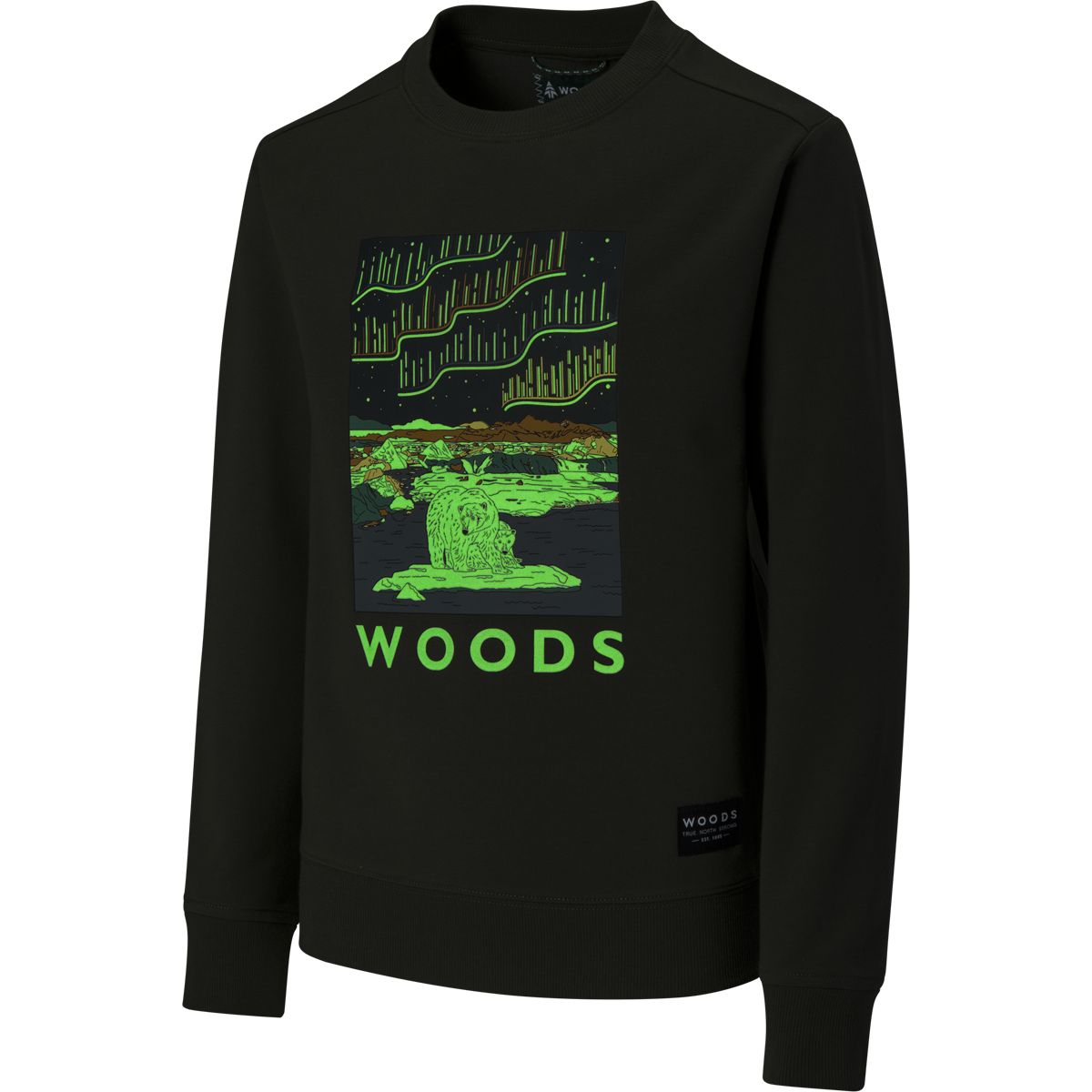Woods Kids' Lawson Northern Lights Sweatshirt