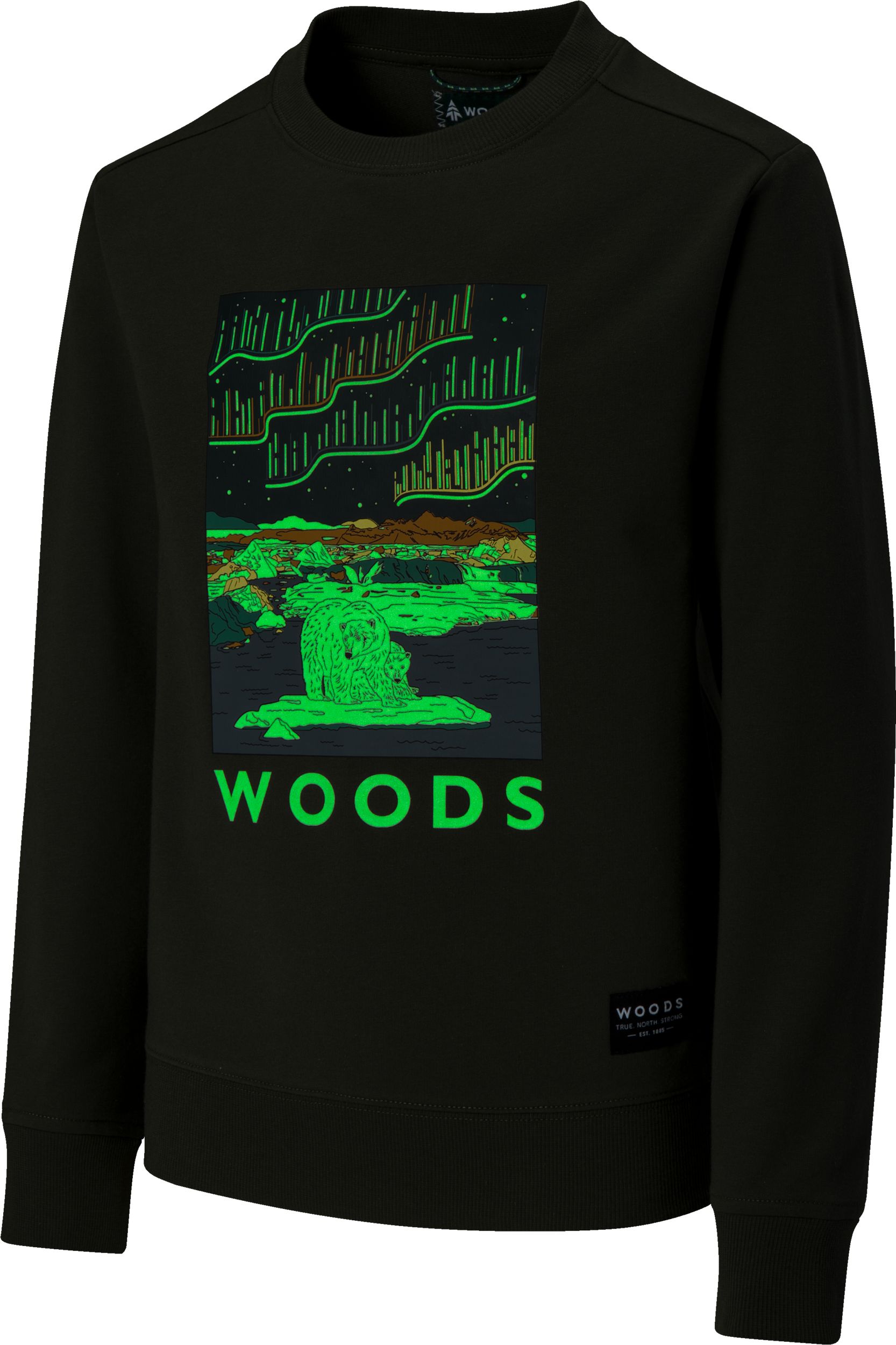 Woods Kids' Lawson Northern Lights Sweatshirt