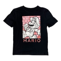 Character Boys' Red Brick Mario T Shirt Front_Flat