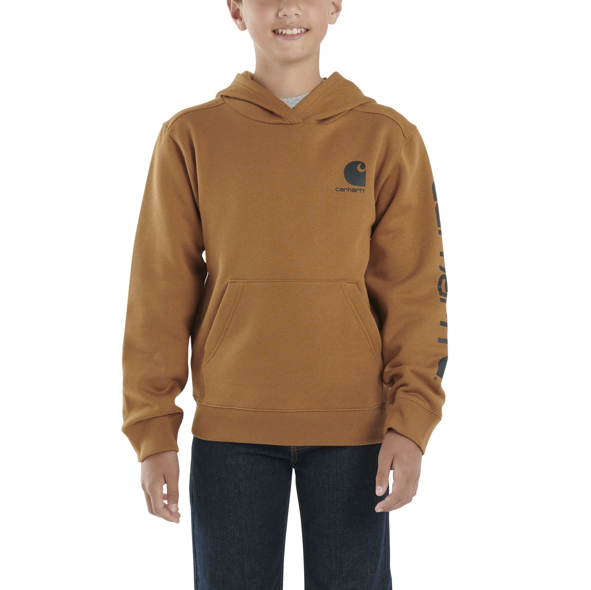 Carhartt Youth Unisex Logo Graphic Hoodie Sweatshirt