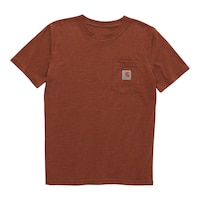 Carhartt Kids' Crewneck Pocket T Shirt Front_Flat