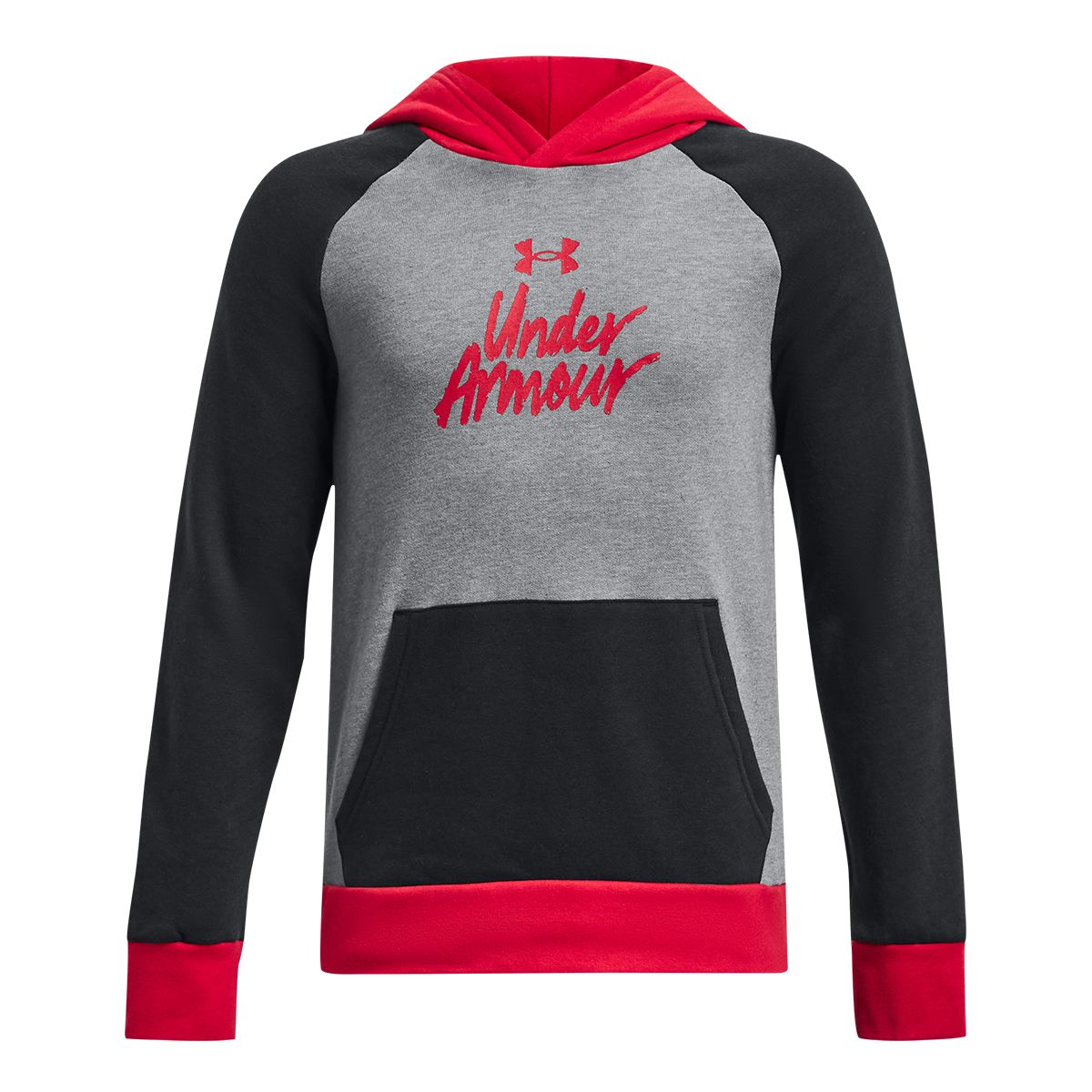 Under Armour Boys' Rival Fleece Script CB Hoodie