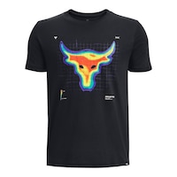 Under Armour Boys' Project Rock Verbiage T Shirt Front_Flat