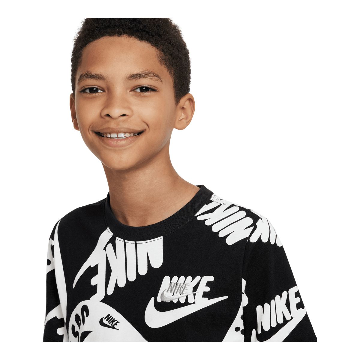 Nike Sportswear Boys' Club All Over Print T Shirt