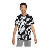 Nike Sportswear Boys' Club All Over Print T Shirt Front_Flat