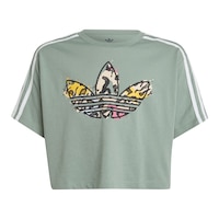 adidas Boys' Crop T Shirt Front_Flat