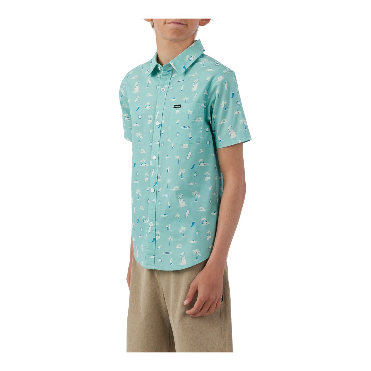 O'Neill Kids' Quiver Stretch Button Up T Shirt