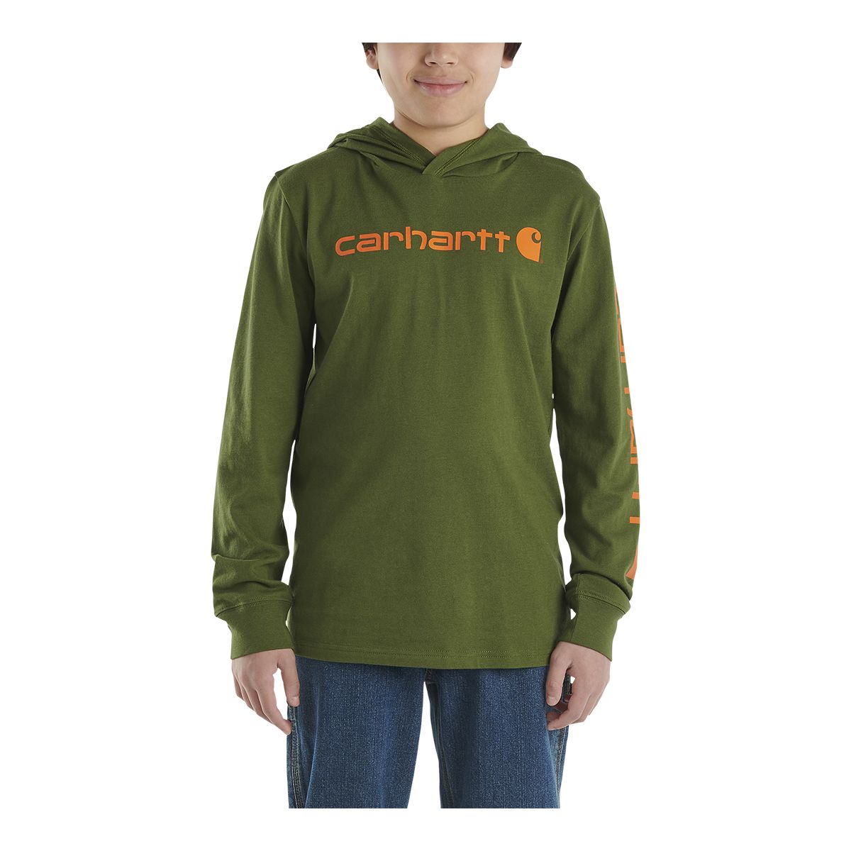 Image of Carhartt Kids' Hooded Long Sleeve T Shirt