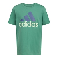adidas Kids' Logo Crewneck T Shirt Front_Flat