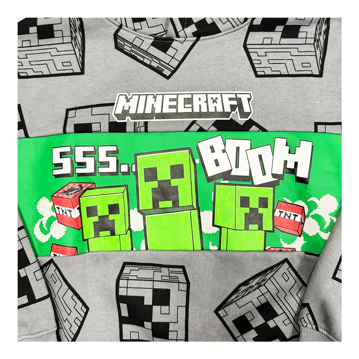 Character Boys' Minecraft Graphic All Over Print Hoodie