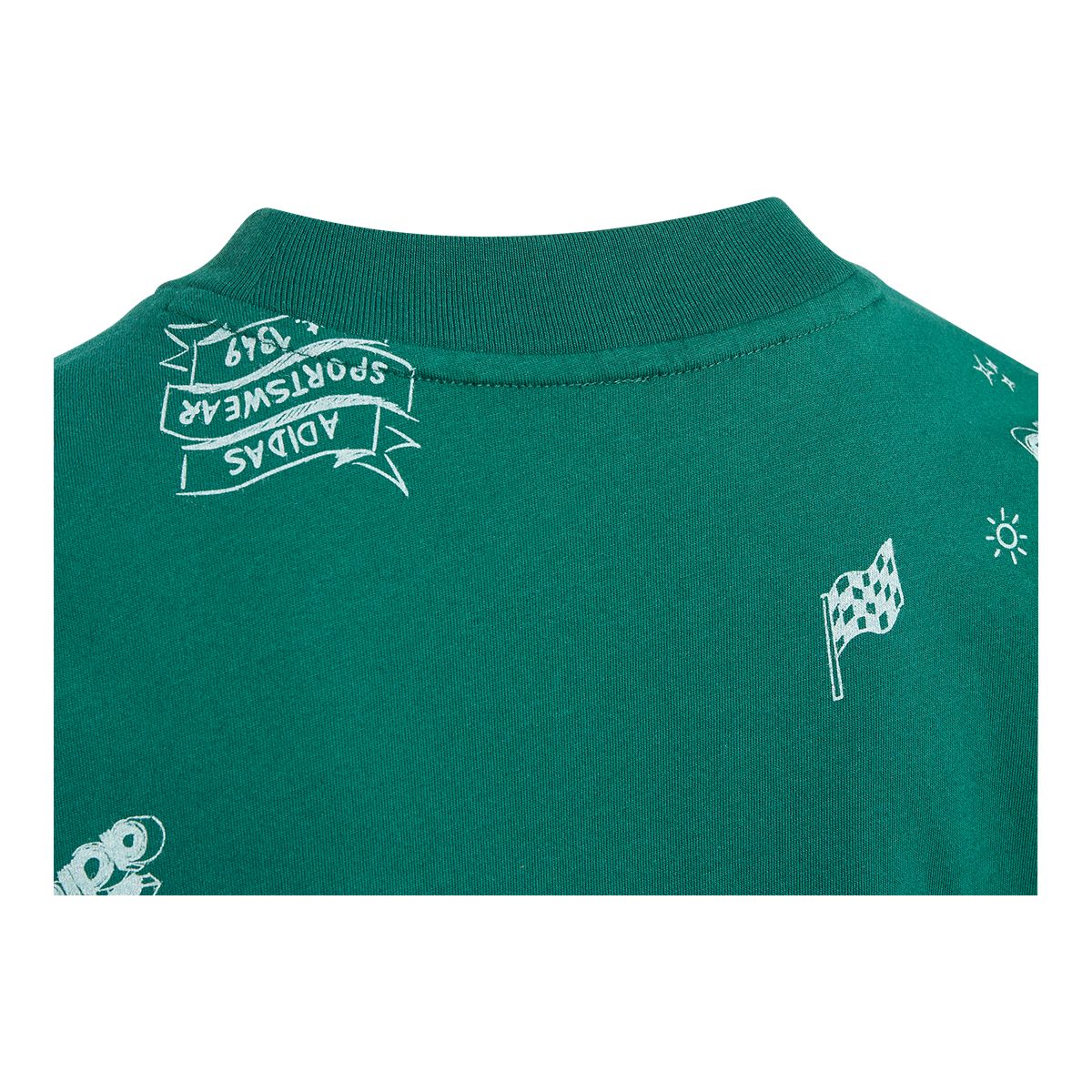 adidas Junior BLUV Q3 All Over Print T Shirt