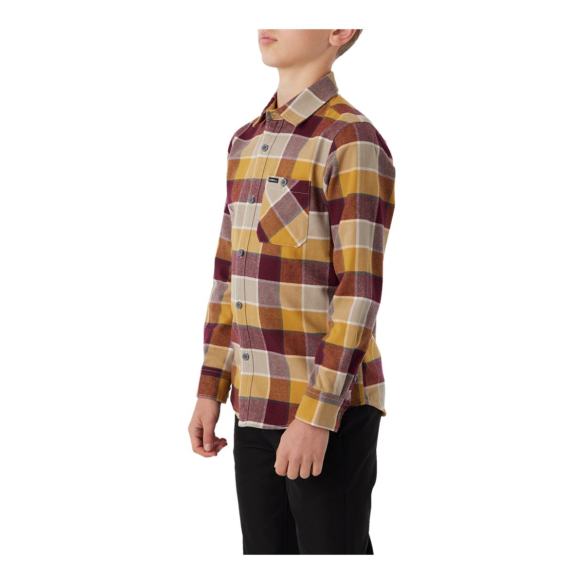 O'Neill Kids' Winslow Plaid Flannel Long Sleeve Top