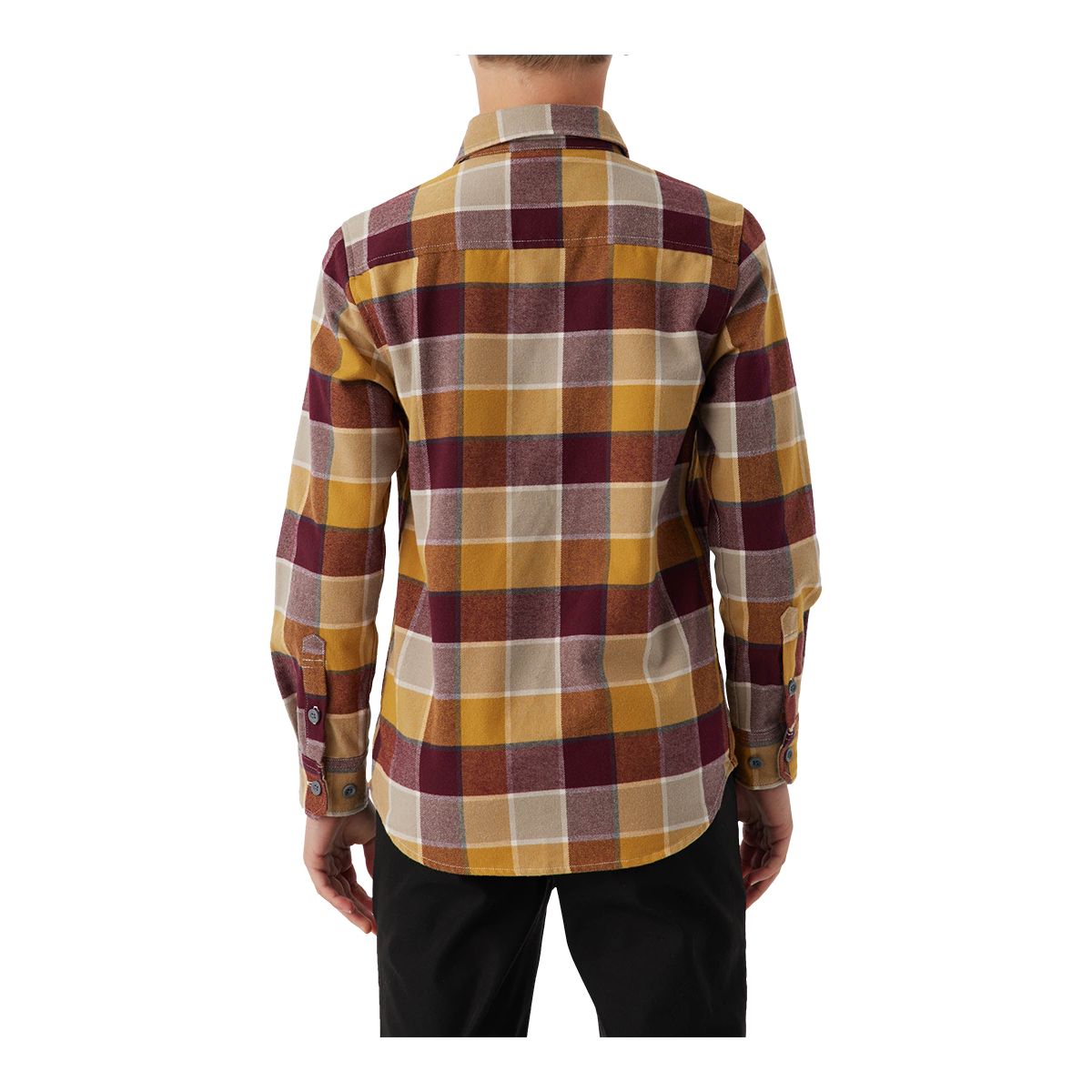 O'Neill Kids' Winslow Plaid Flannel Long Sleeve Top
