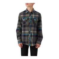 O'Neill Kids' Glacier Plaid Superfleece Long Sleeve Top Front_Flat