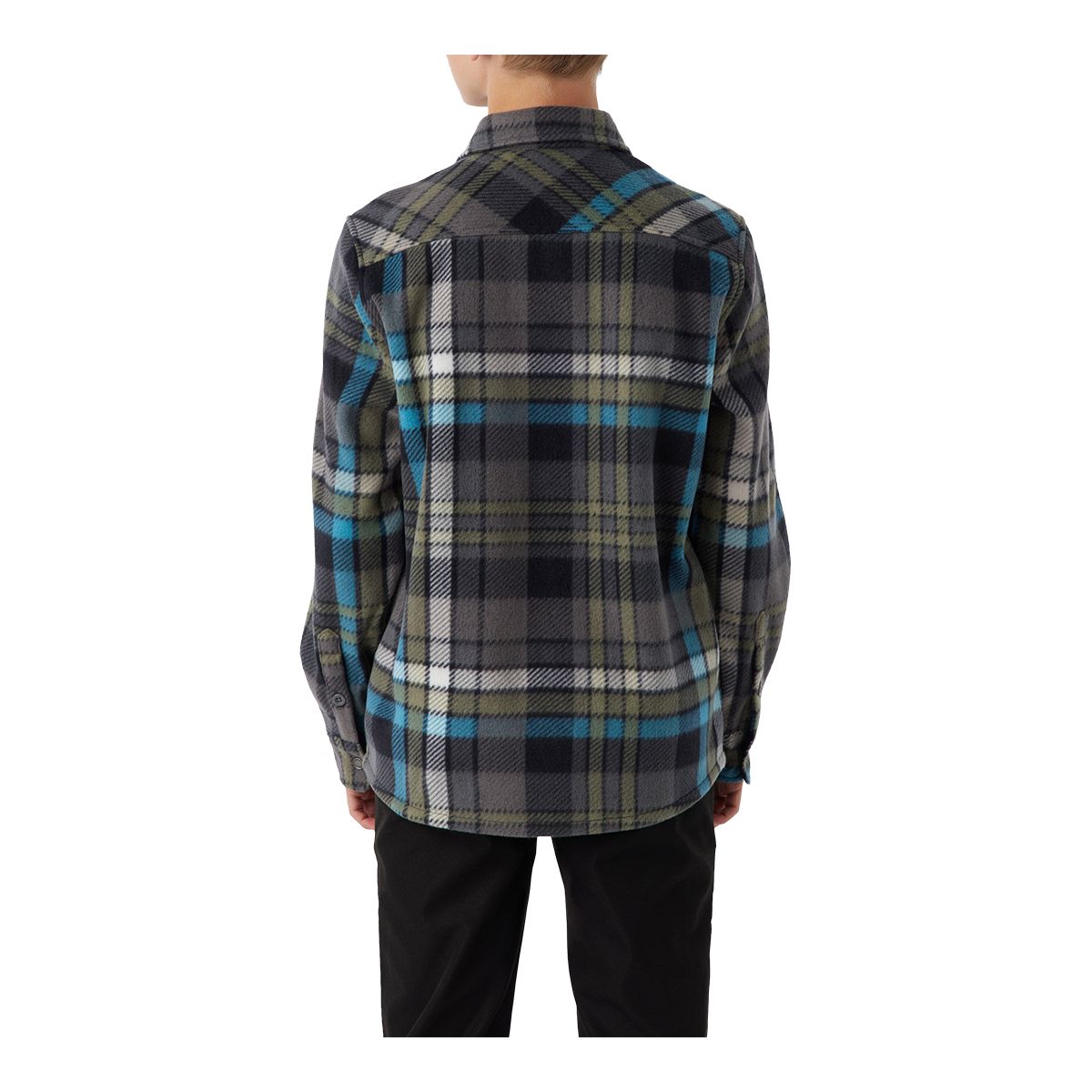 O'Neill Kids' Glacier Plaid Superfleece Long Sleeve Top