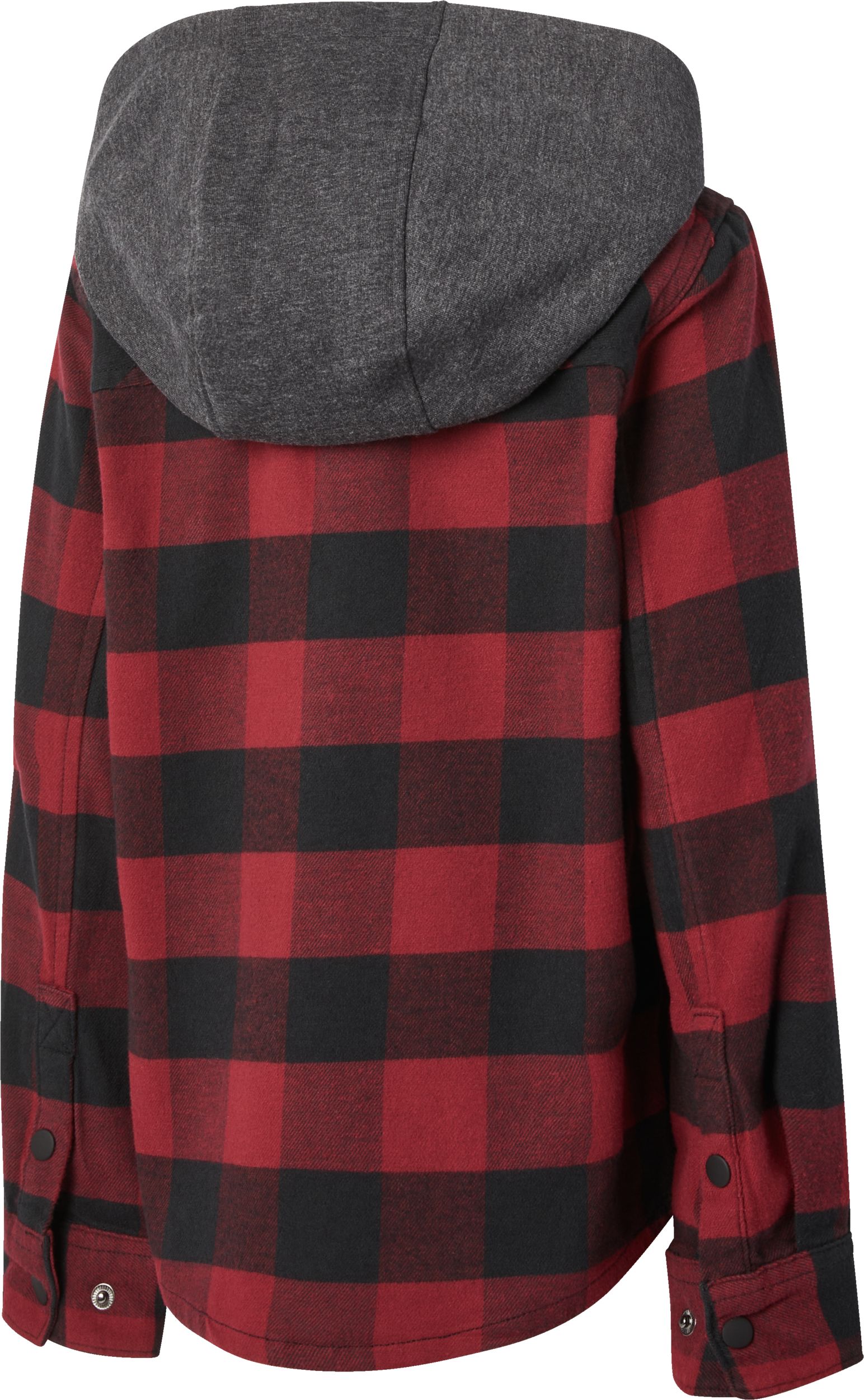 Ripzone Boys' Hideout Hooded Plaid Top