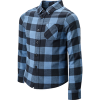 Ripzone Boys' Ghost Stretch Button Up Long Sleeve Shirt Front_Angled_Left