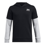 Under Armour Kids' Icon Fooler Fleece Jersey Hoodie Front_Flat