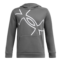 Under Armour Kids' Mega Logo Hoodie Front_Flat