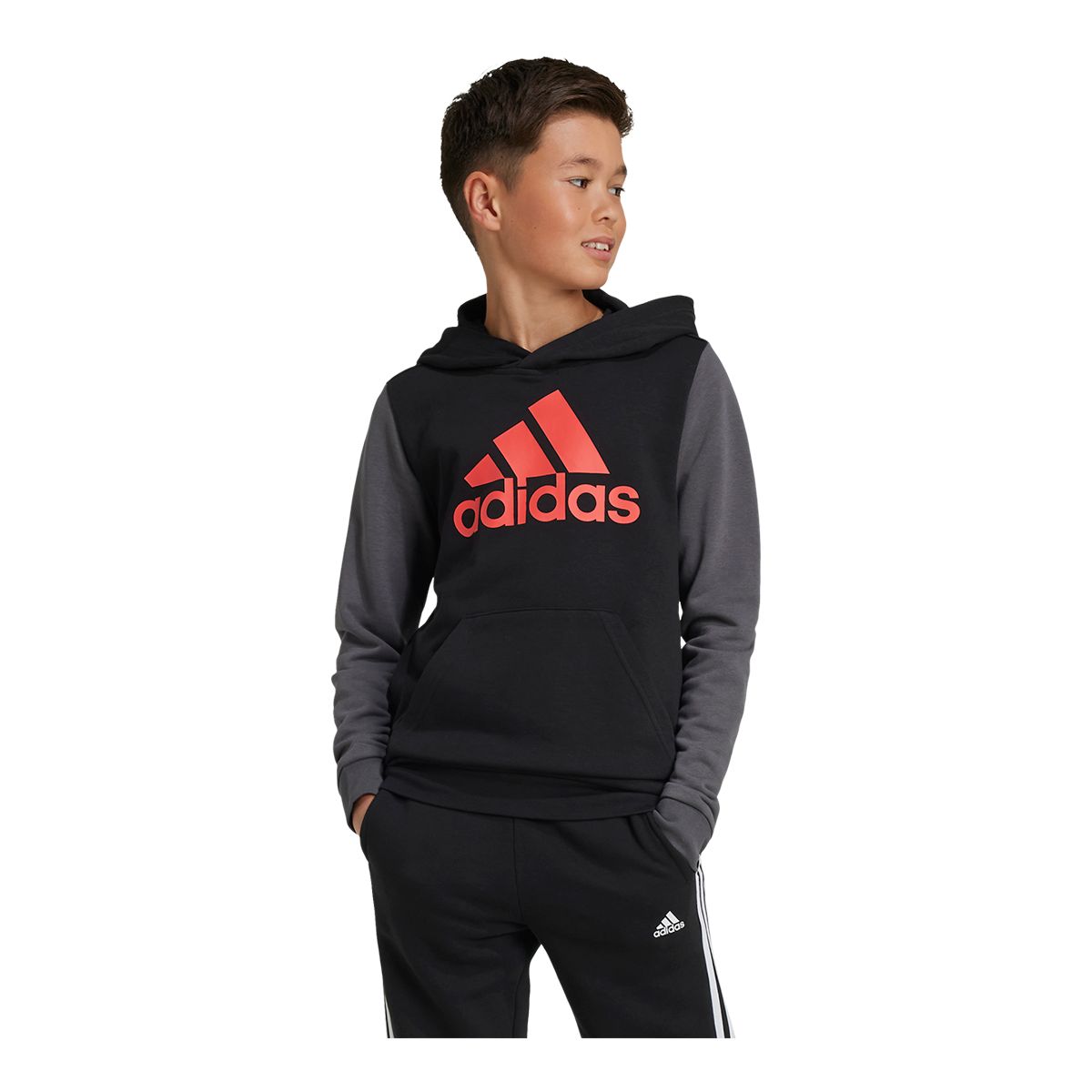 adidas Kids' Big Logo Colourblock Hoodie