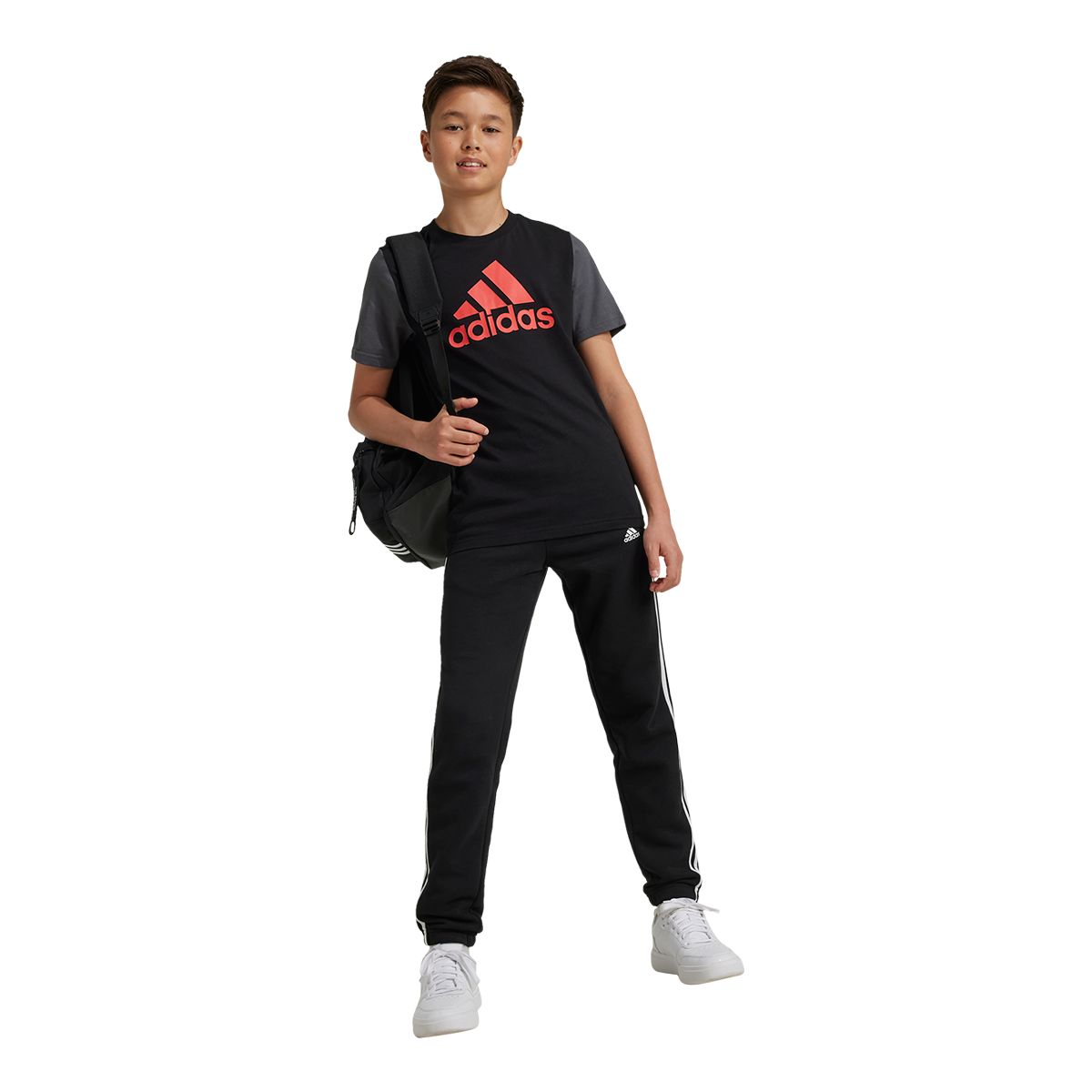 adidas Kids' Big Logo Colorblock T Shirt