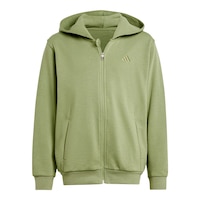 adidas Boys' All SZN Full Zip Hoodie Front_Flat