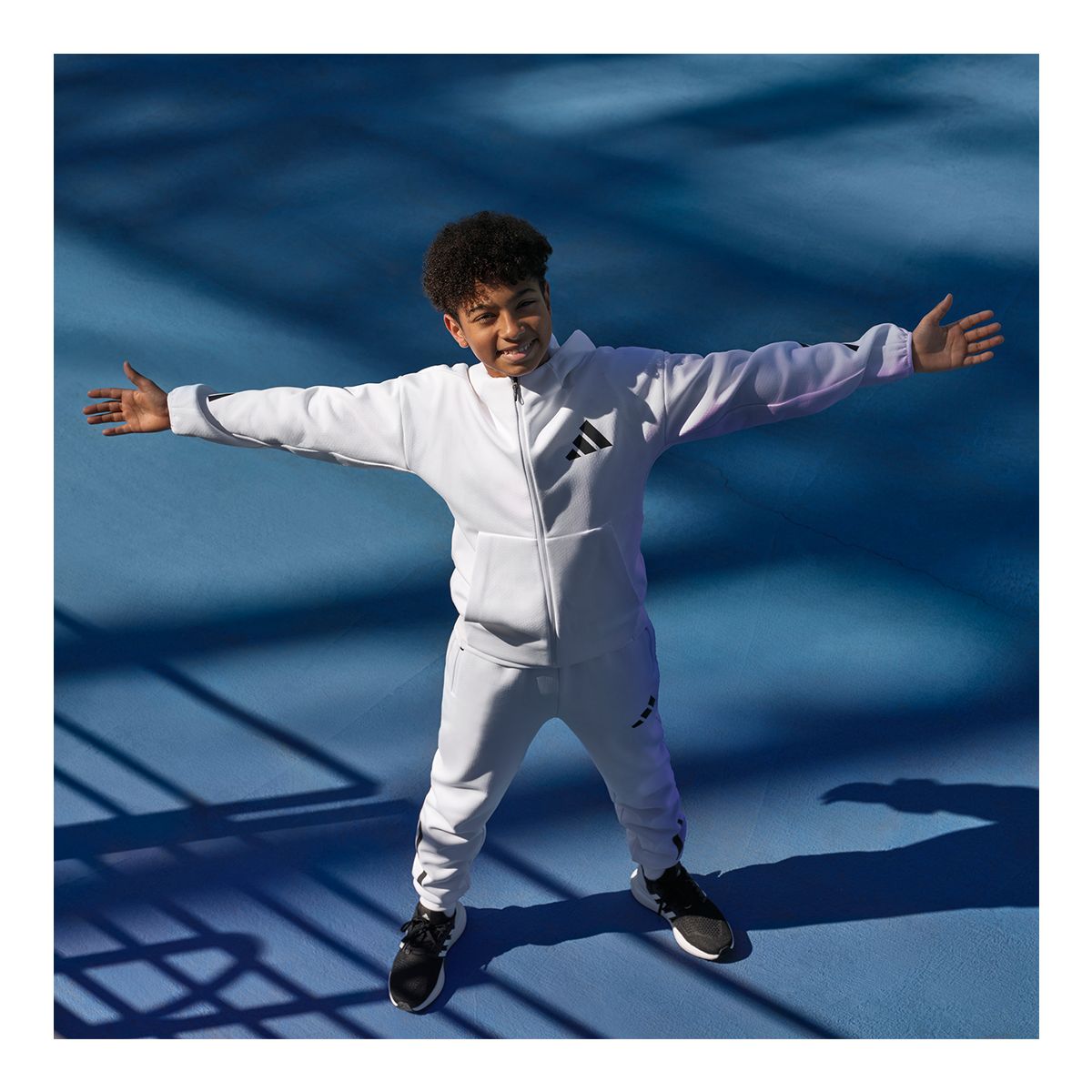 adidas Boys' Z.N.E. Full Zip Hooded Track Jacket