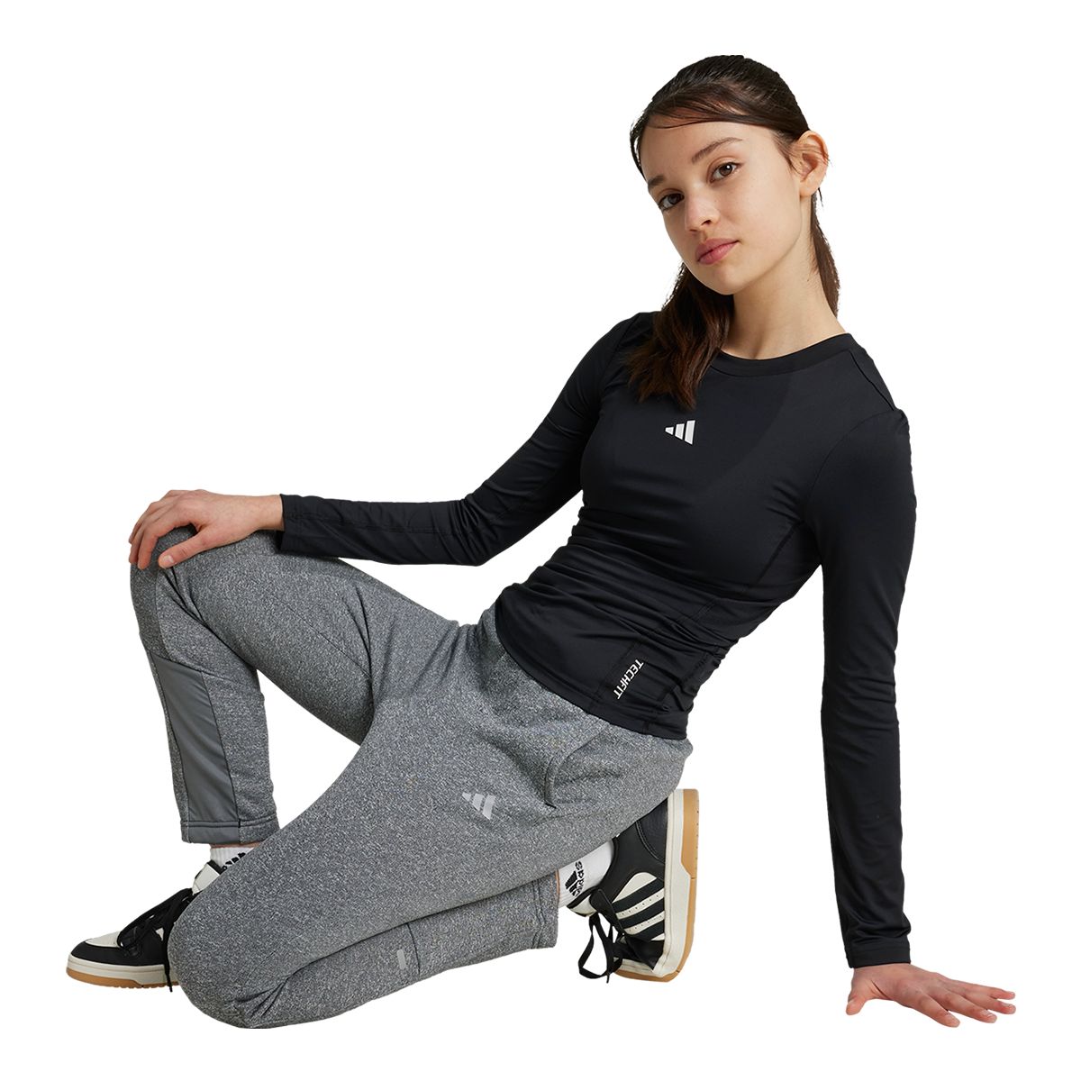 adidas Kids' Techfit Long Sleeve Shirt