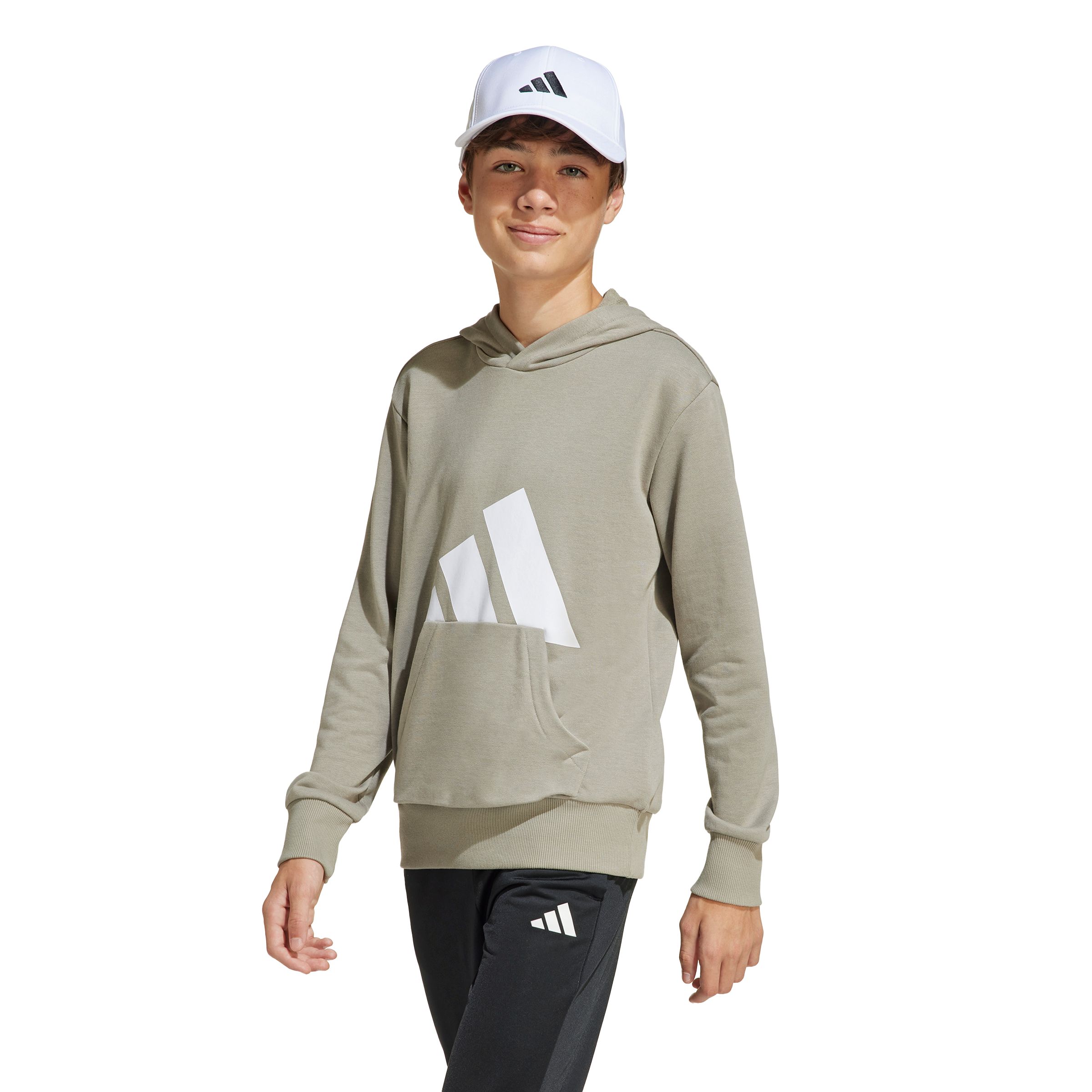 adidas Kids' Big Logo French Terry Pullover Hoodie