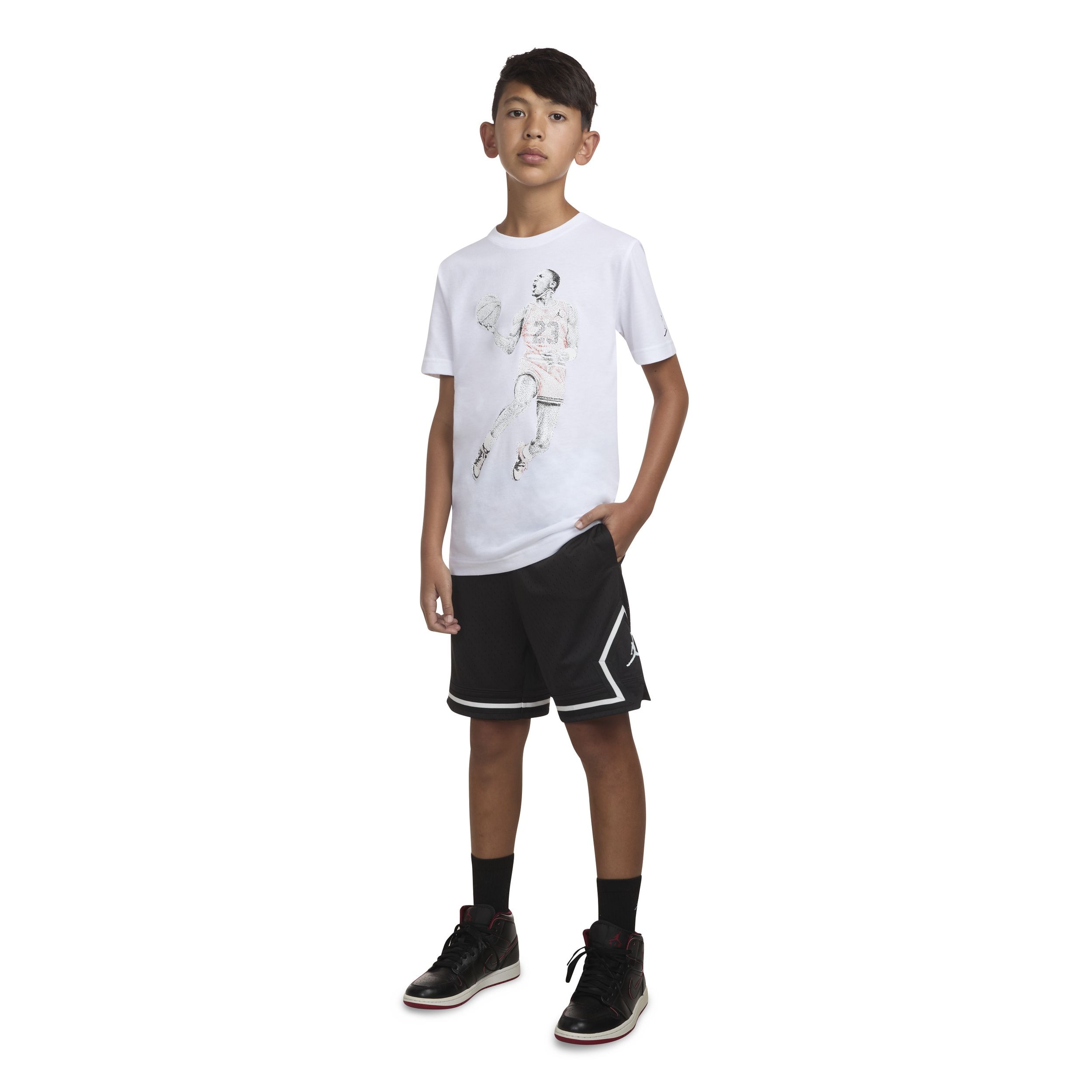 Jordan Boys' Dri-FIT Sport Diamond Basketball Shorts