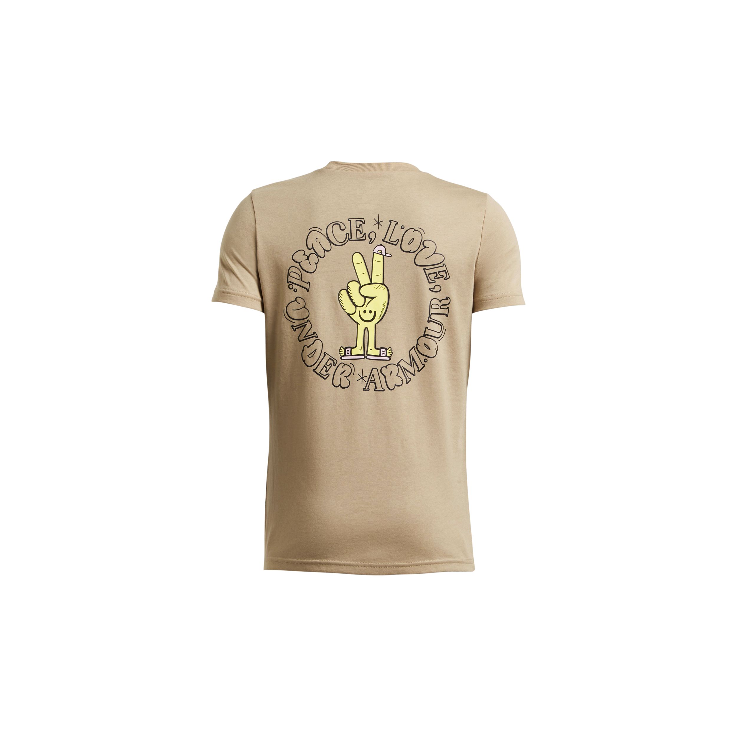Under Armor Boys' Novelty Peace Love T Shirt