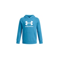 Under Armour Boys' Rival Fleece Big Logo Hoodie Front_Flat