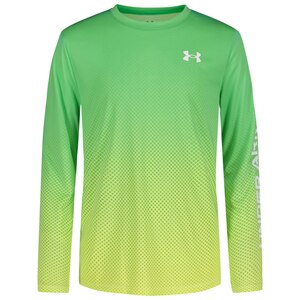Under Armour Boys' Textured Logo UPF Long Sleeve Shirt