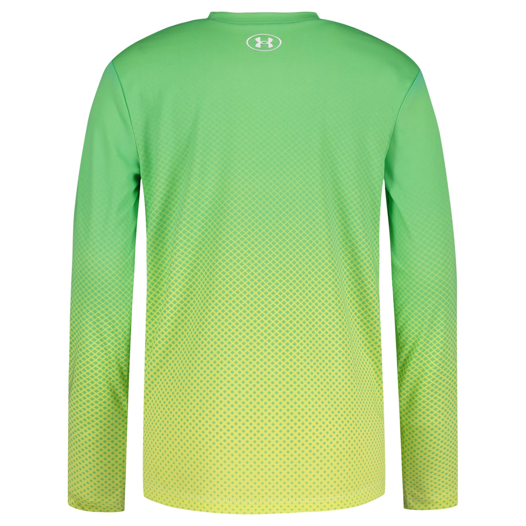 Under Armour Boys' Textured Logo UPF Long Sleeve Shirt