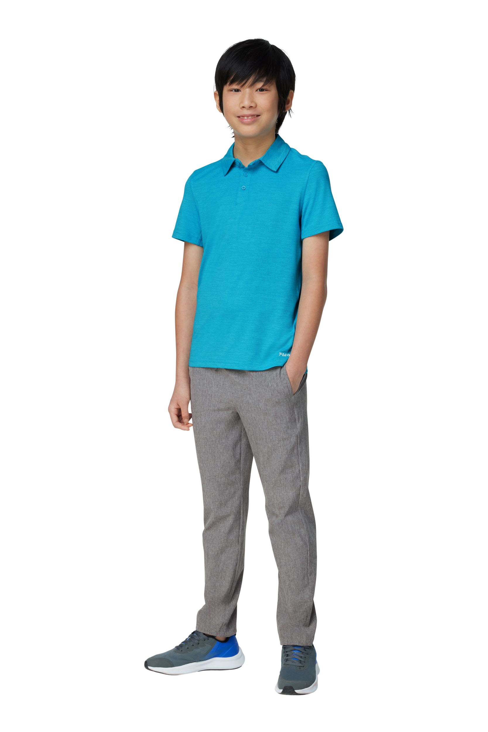 FWD Boys' DIGI Stripe Polo T Shirt