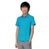 FWD Boys' DIGI Stripe Polo T Shirt Front_Angled_Left