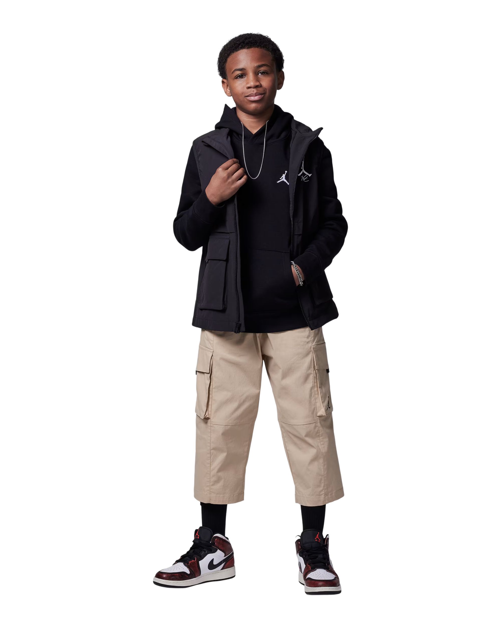 Jordan Boys' MJ Brooklyn Fleece Hoodie