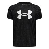 Under Armor Boys' Tech Big Logo Printed T Shirt Front_Flat