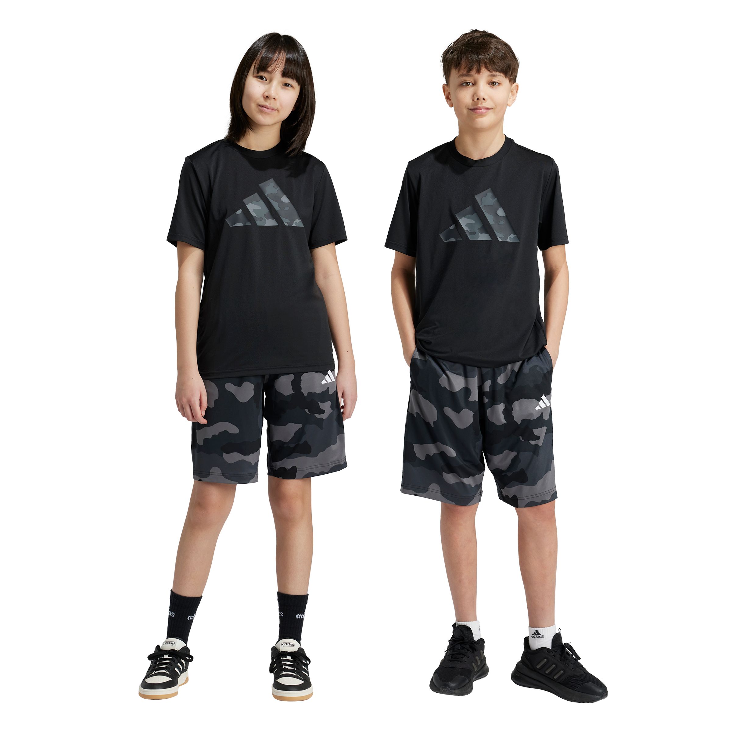 adidas Kids' Train Essentials Seasonal Printed Shorts