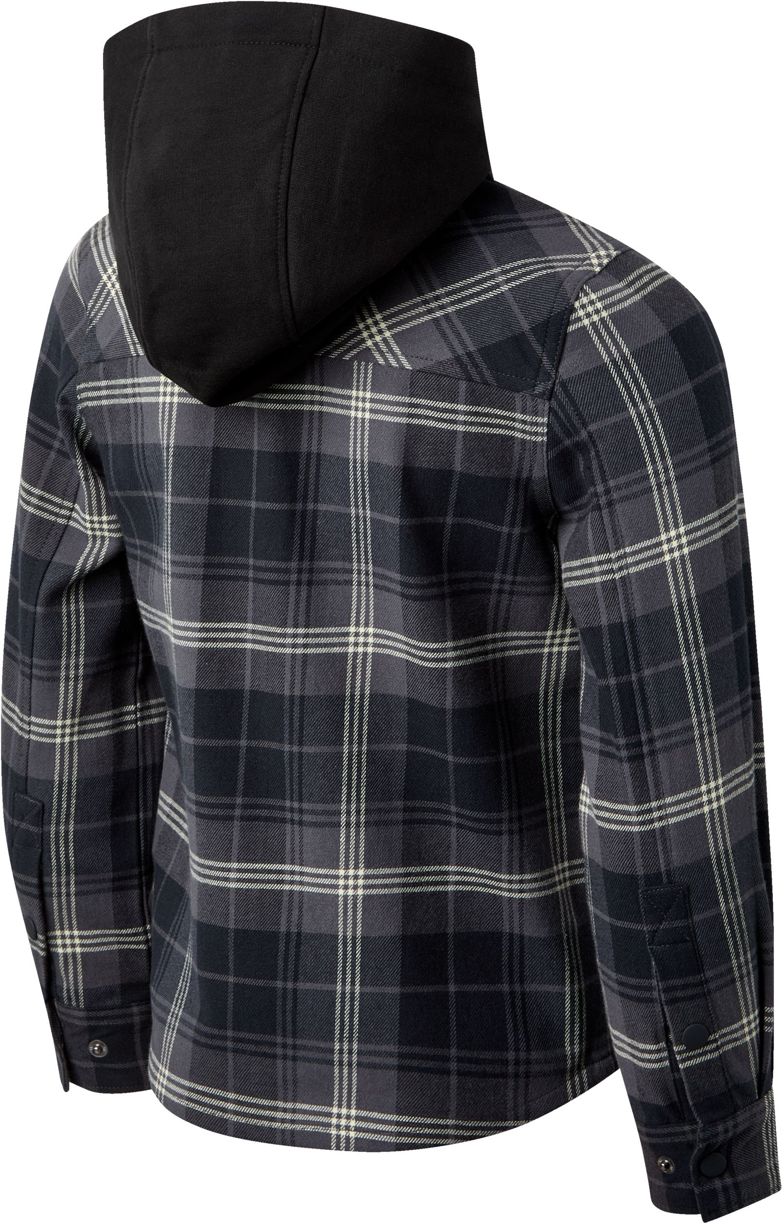 Ripzone Boys' Hideout Hooded Plaid Top
