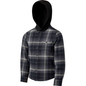 Ripzone Boys' Hideout Hooded Plaid Top