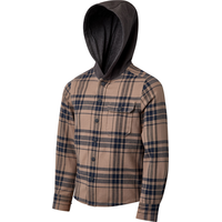 Ripzone Boys' Hideout Hooded Plaid Top