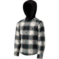 Ripzone Boys' Hideout Hooded Plaid Top