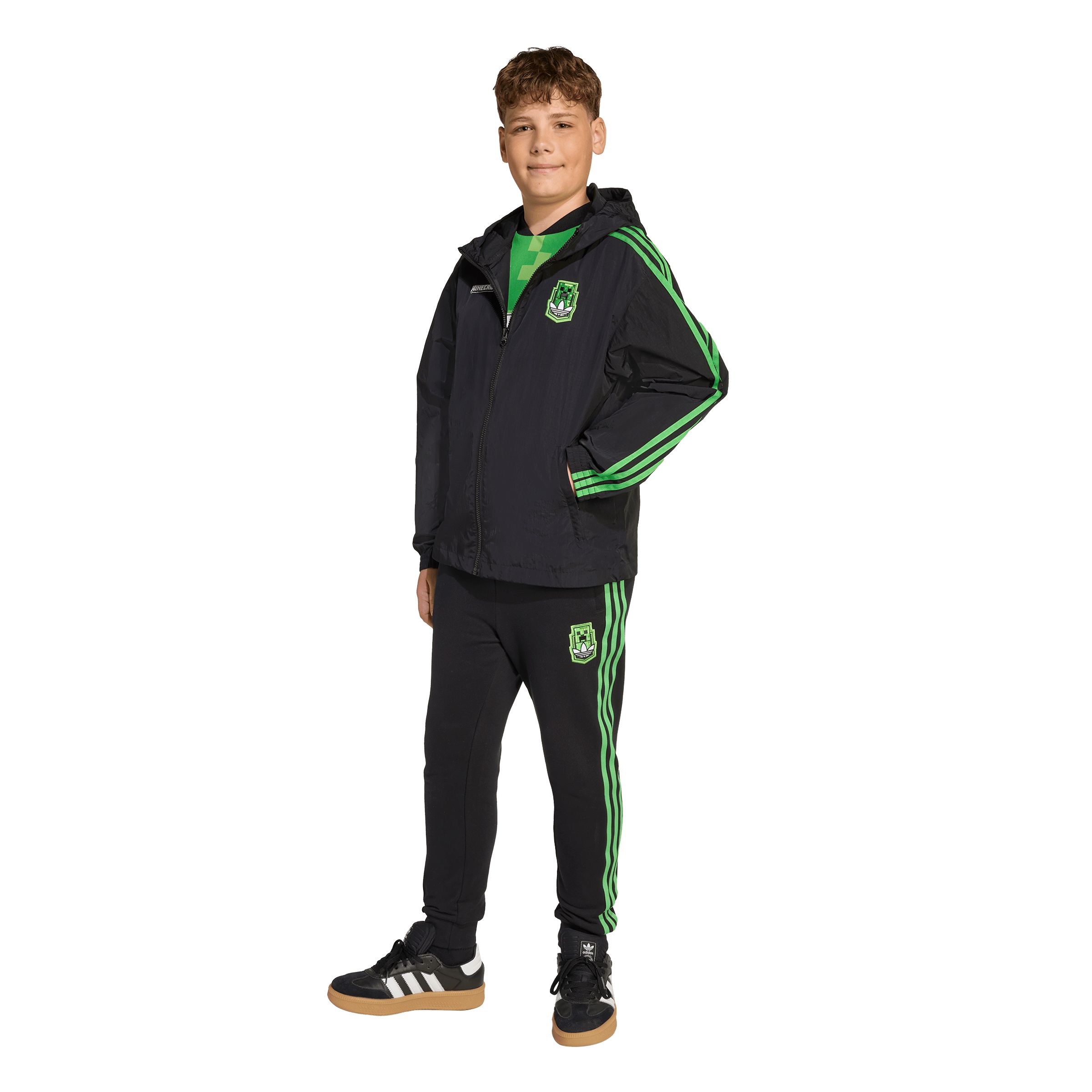 adidas Kids' Minecraft Windbreaker Hoodie