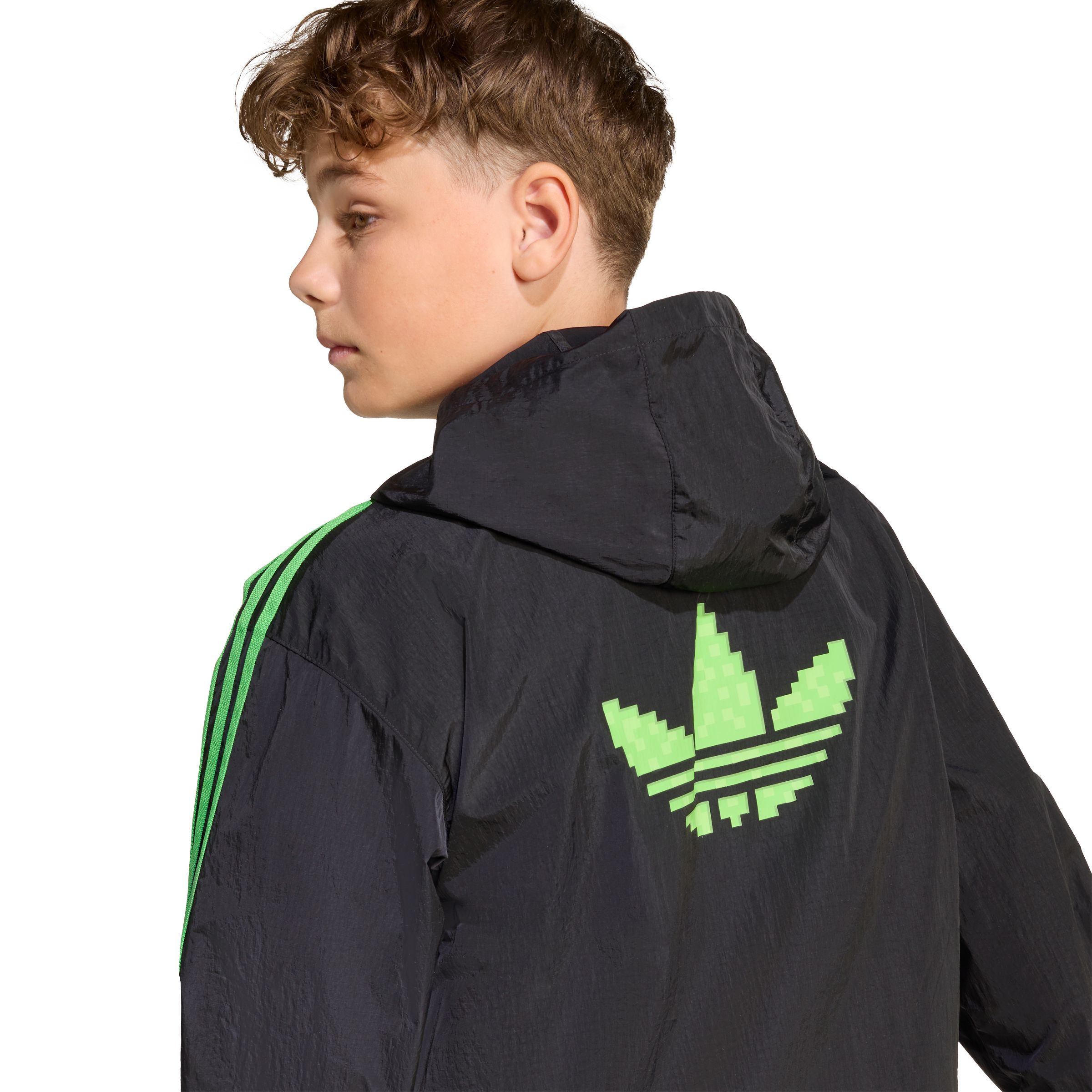 adidas Kids' Minecraft Windbreaker Hoodie