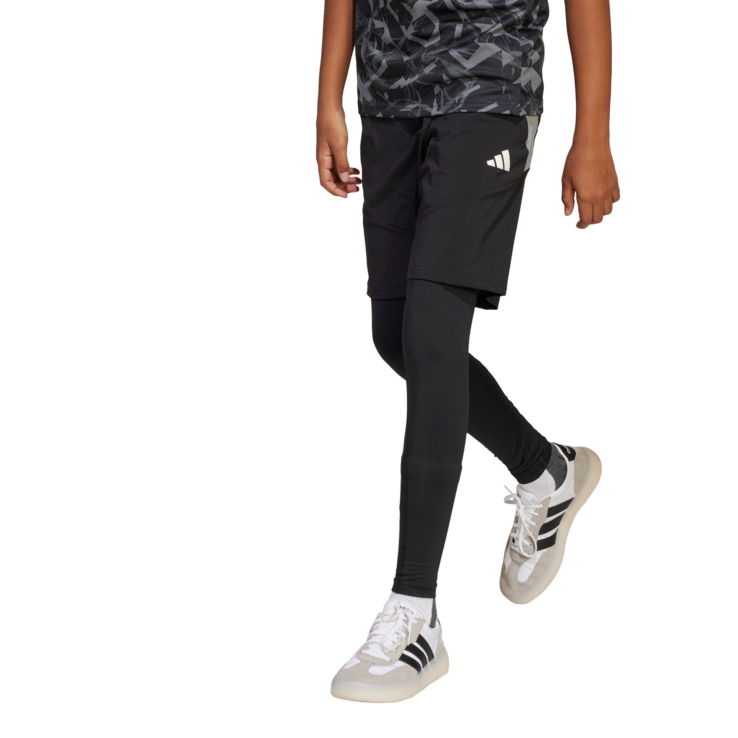 adidas Youth 2 in 1 Shorts Long Tights