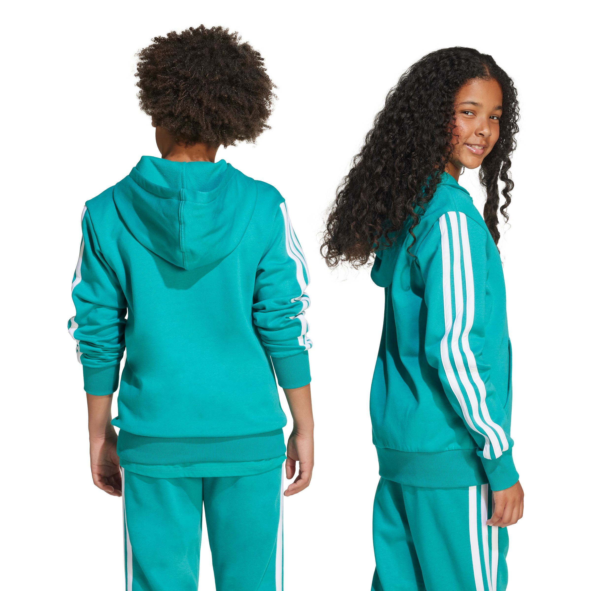 adidas Kids' 3-stripe Fleece Hoodie