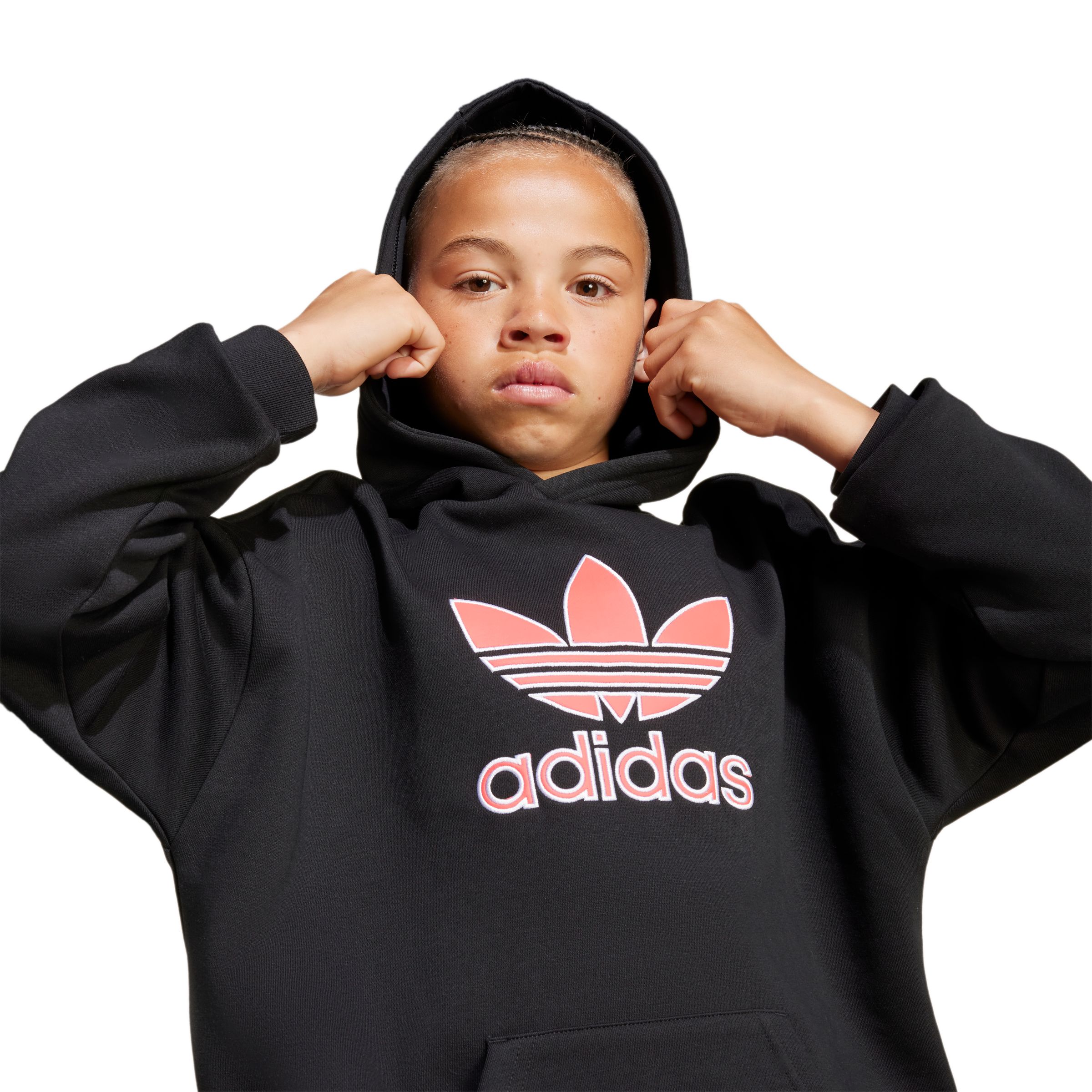 adidas Originals Boys' Trefoil Logo Hoodie