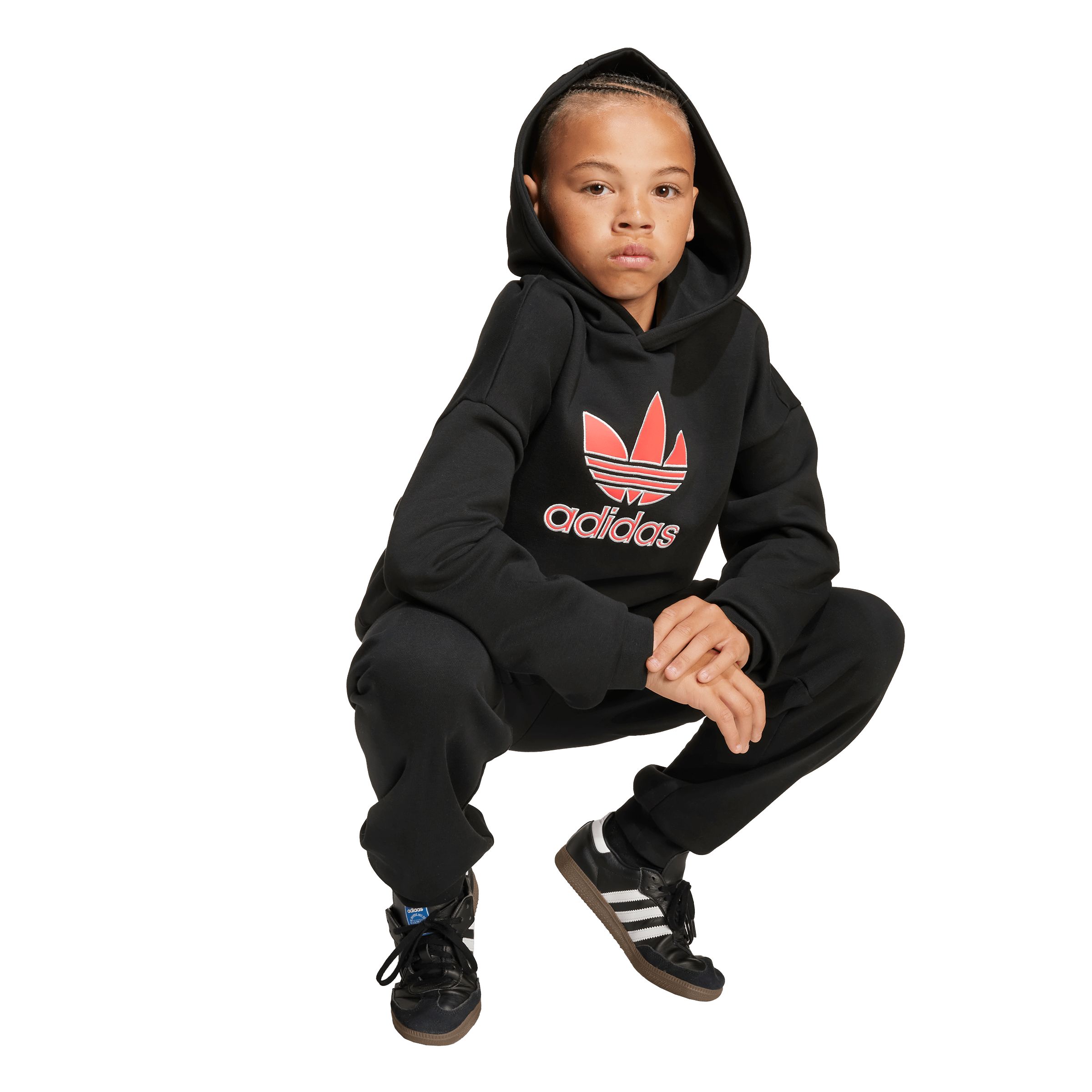 adidas Originals Boys' Trefoil Logo Hoodie