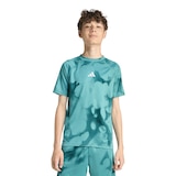 adidas Kids' All Over Print Tech T-Shirt Front_Flat